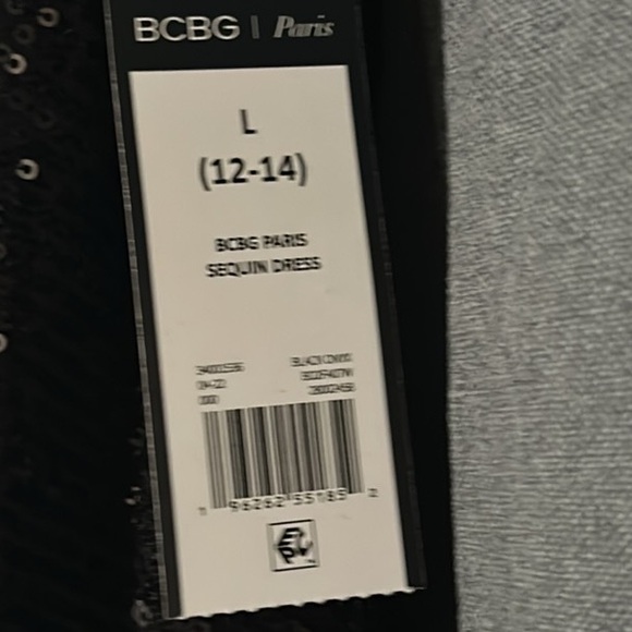 BCBG Paris Women's Sequin Slip on lined Dress NWT Size Large (12-14) 😍 🤩 - Picture 11 of 13